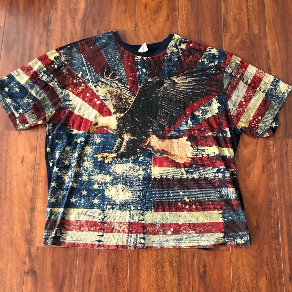 American Flag+Eagle Graphic Tee